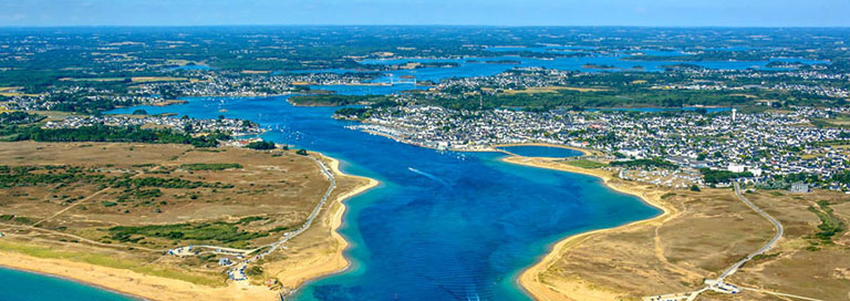 Ria d'Etel à proximité du camping les 7 Saints à Erdeven