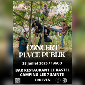 Mardi 28 juillet 19h : Groupe PLACE PUBLIQUE